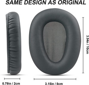 Coussinets d'oreille de remplacement CH700 pour Sony <span class=keywords><strong>WH</strong></span>-<span class=keywords><strong>CH700N</strong></span>, coussinets d'oreille en cuir protéiné de remplacement - Product Image 3