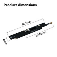 Modul Antena PCB Internal AX3000 WiFi 6 Dual Band 2.4/5GHz Berkinerja Tinggi dengan Kabel RF 1.13 & Terminal untuk Router WiFi