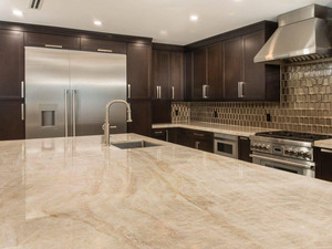 Vente flash : Quartzite Taj Mahal du Brésil, quartzite gris clair, plan de travail de cuisine, plan de travail en quartzite Taj Mahal, plateau de table - Product Image 3