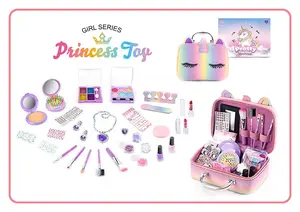 Ept Hete Verkoop Meisjes Speelgoed Doen Alsof Cosmetica Veilig Make-Up Speelgoed Set Met Draagbare Opbergdoos Make-Up Speelgoed
