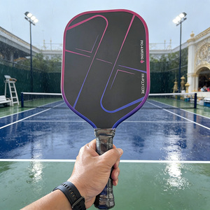 Luzz Pro 4 Inferno Custom Pickleball Paddle <b>Tape</b> <b>Edge</b> Guard Raw Carbon Fiber Rough Surface USAPA Certified - Product Image 1