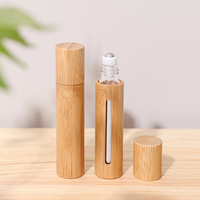 Luxe 5ml 10ml 10ml 30ml 50ml rouleau de parfum déodorant Atar fantaisie rouleau bouteille en verre avec couvercle en bambou couvercle en bois