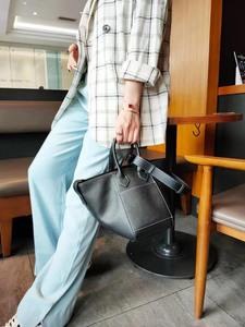Sacs à main en cuir Andong pour femmes, cuir de vache véritable, sac à bandoulière tendance pour femmes, sac fourre-tout décontracté grande capacité 83048 - Product Image 2