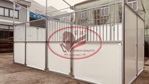 馬術センターと牧場用の移動可能なプレハブ安定竹板馬場 - Product Image 2