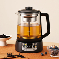 Bouilloire électrique en verre OEM 1,8 L, pot intelligent pour la santé avec fonction de maintien au chaud et filtre à thé