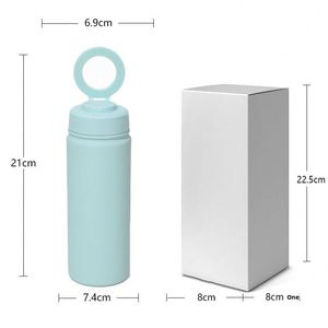 500ml 304 Stainless Steel Vacuum <b>Insulated</b> <b>Cup</b> With Phone Holder Magnetic Lid Space Pot Portable Handle Water Mug - Product Image 4