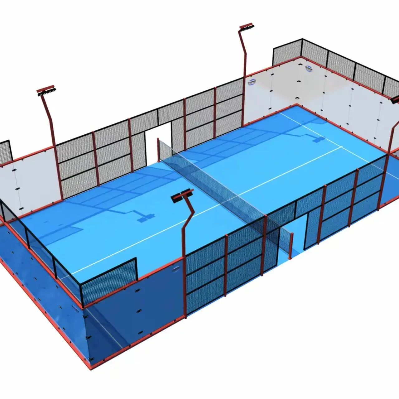 Professional customize 10*20M High quality Panoramic padel court