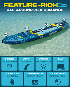 Tabla de Paddle Surf Inflable All Round SUP 11'6"*35"*6" con Material Drop Stitch para Yoga MA01 Extra Ancha y Ultra - Product Image 4