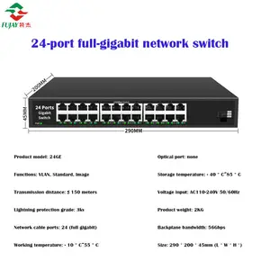 Onbeheersbaar Gigabit Netwerk Reverse Ethernet Industriële 4 8 16 24 Poorten Netwerkswitch