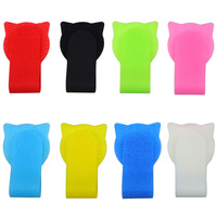 Attaches-câbles auto-adhésifs en nylon Bear, réutilisables et durables, avec boucles Velcro réglables, pour organiser les cordons de bureau, de salle de bain et de cuisine