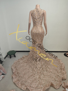 Ocstrade Listo para Enviar - Contacta Antes de Ordenar Vestido de Noche de Lujo <span class=keywords><strong>con</strong></span> Pedrería en Oro Rosa, Elegante Vestido de Gala para Baile de Graduación 2026 de Lujo - Product Image 6