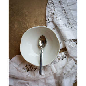 Ensemble de sept bols en verre cristal Richard Ginori, décorés de nuages, comprenant des bols pour glace, pâtes et salades, ainsi que des cuillères de table, 0g - Product Image 1