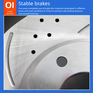 דיסק בלם מחורץ דו-חלקי 380 מ\\\"מ לרכבי ביצועים גבוהים, מתאים ליישומי קרמיקה-פחמן - Product Image 3