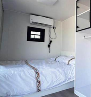 Maison préfabriquée pliable miniature personnalisée à énergie solaire, confortable, compacte, micro-maison modulaire, gain de place, 18 m²