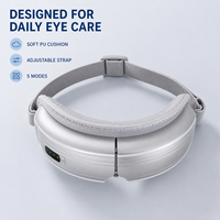 Masseur oculaire personnalisé à marque privée avec compresse chaude, pression d'air, vibration, musique, design pliable sans fil pour OEM ODM en gros