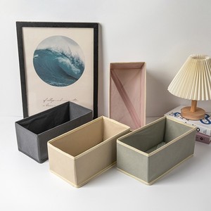 Clothing Organizer <b>Storage</b> <b>Boxes</b> Rectangle Gray Solid Color Foldable <b>Drawer</b> Style For Socks Bras Underwear Shirt Tie - Product Image 4