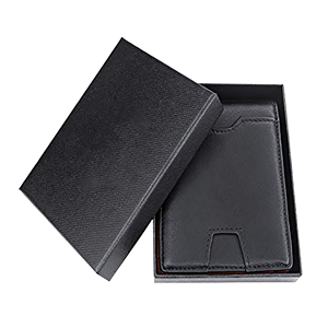 Logo sur mesure pour hommes, ceintures en cuir, boîtes d'emballage de papier fantaisie, <span class=keywords><strong>portefeuille</strong></span> en papier personnalisé avec feuille d'or, boîte-cadeau, 4 pièces - Product Image 4