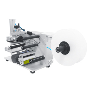 Flat Surface <b>Label</b> <b>Applicator</b> Desktop Square Flat Bottle Labeling Machines Semi Automatic PP Bag Sticker Electrically - Product Image 3