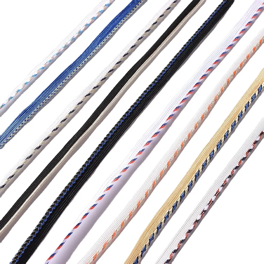 10Mm Cotton Polyester Rayon Upholstery Manufacturer Custom Cord Piping Bias Binding Tape For Horse Riding