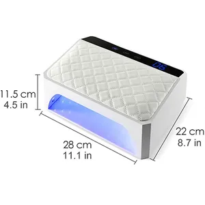 เครื่องอบเล็บ 178W แบบไม่สามารถชาร์จใหม่ได้ สำหรับอบเล็บสองมือ ใช้กับเจลขัดเงาแบบมืออาชีพ เครื่องอบเล็บยูวี แอลอีดี - Product Image 6