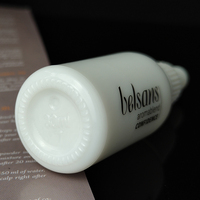 Flacon à pompe compte-gouttes d'huile de sérum pour le visage en verre en céramique de luxe 20ml 30ml 50ml emballage de luxe blanc