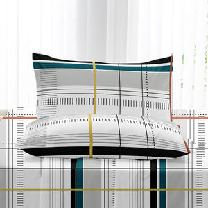 Juego de Ropa de Cama de Microfibra Estampada Moderna de Lujo, 2-3 Piezas, 100% Poliéster, Sábanas Ajustables, OEKO-TEX - Product Image 5