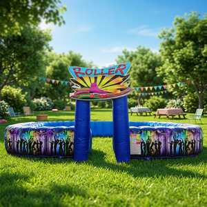WINSUN Pista de Obstáculos Inflable de PVC, Resistente al Fuego y Libre de Plomo, Juego Interactivo Ecológico para Niños, Ideal para Fiestas de Cumpleaños y Carnavales - Product Image 1