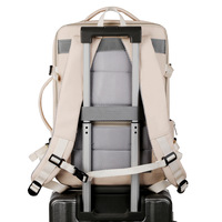 Sac à dos de voyage professionnel extensible imprimé sur mesure, haute qualité, multi-poches, imperméable, en nylon, avec port USB
