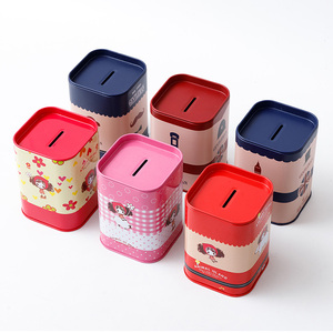 Caja de hojalata de tamaño pequeño para niños, papelería de dibujos animados impresa personalizada, embalaje de Metal <span class=keywords><strong>rectangular</strong></span>, caja de hojalata - Product Image 1