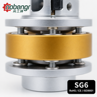 Accouplement à diaphragme en acier inoxydable haute rigidité, corps en alliage d'aluminium, vis de serrage, connecteur d'arbre de servomoteur à jeu nul