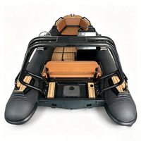 Bateau pneumatique RHIB RIB 4,3 m Achilles Hypalon pour 7 personnes avec cabine en A, luxe pour bateau d'appoint de yacht, fabriqué en Chine, logo personnalisé