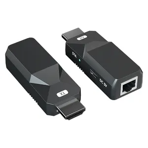 OEM ODM 50M 30M 60M HDMI a RJ45 Extender su CAT6 1080P HDMI USB Extender