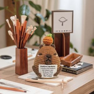 Llavero de Muñeca de Algodón con Forma de Capibara, Regalo para Amantes del Crochet, Kit de Iniciación Fácil para Hacer Manualidades, Juguetes Hechos a Mano, 12+ - Product Image 6