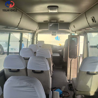 Mini-bus japonais d'occasion durable de 22 places, type Coaster, avec moteur diesel 15BFT pour Toyota