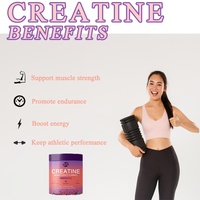 Gomitas de Monohidrato de Creatina Sin Azúcar para Hombres y Mujeres, Suplemento Pre-Entrenamiento para Aumentar la Fuerza Muscular y la Energía, No Vegano