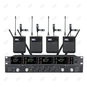 DA-8024 Micrófono Inalámbrico de Mano de 4 Canales para KTV, Karaoke y Transmisión en Vivo con Batería AA y Conector XLR - Product Image 3