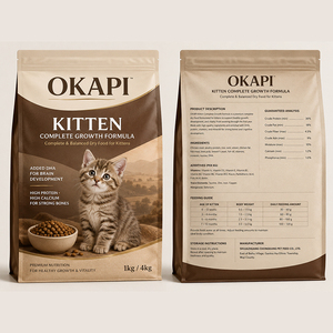 Cibo <span class=keywords><strong>Secco</strong></span> per Gattini per Crescita e Sviluppo, Alto Contenuto Proteico con DHA per la Funzione Cerebrale e Calcio per Ossa Forti - Product Image 1