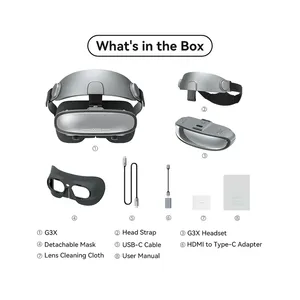 Gafas de Video Inteligentes GOOVIS G3X Pro con Pantalla OLED Montada en la Cabeza para Películas y Oficina, Material Plástico Resistente - Product Image 6