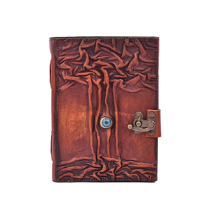 Super Sell 2026 Tree Hocus Locus Leather <b>Diary</b> <b>with</b> Vintage Style <b>Lock</b> Closure System Leather <b>Diary</b> For Sale - Product Image 3