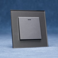 Nouveau design Interrupteurs muraux de panneau de verre Interrupteur universel standard américain