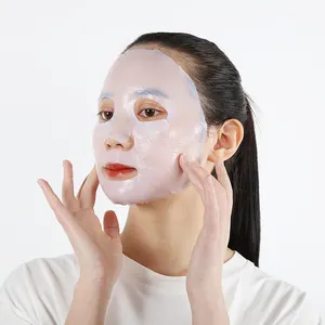 Maschera facciale in cellulosa biologica idratante biocellulosa coreana maschera facciale usa e getta maschera sbiancante in foglio di cellulosa Bio