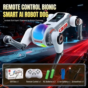 Petit <span class=keywords><strong>Robot</strong></span> <span class=keywords><strong>Chien</strong></span> Intelligent Télécommandé Little Merchant <span class=keywords><strong>King</strong></span>, Contrôle Vocal, Détection de Geste, Éducatif, Cyberpunk, Amusant et Interactif - Product Image 3
