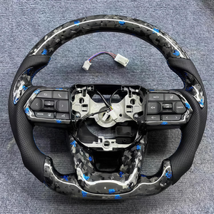 Volant sport en fibre de carbone à fond plat pour Toyota Hilux Revo <span class=keywords><strong>Crossover</strong></span> Runner Overlord Alphard - Modification - Product Image 2