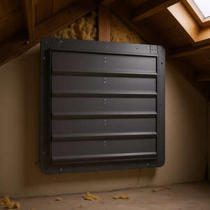 Ventilador de Extracción con Obturador de 24 Pulgadas, Inteligente, de Velocidad Variable, para Ático, Montado en Pared, Metálico, Eléctrico, de Refrigeración - Product Image 2