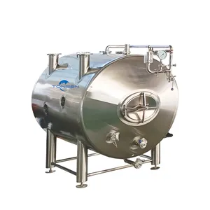 Venta caliente 2000L Tanque de cerveza brillante horizontal Precio competitivo Equipo de planta de fabricación 500L 5000L 100L Bomba PLC Alcohol