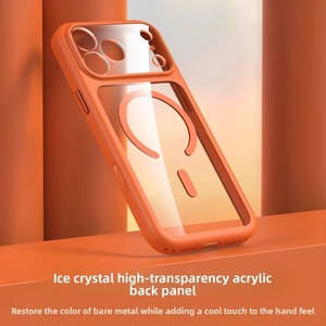 เคสโทรศัพท์ใสแม่เหล็กคุณภาพสูงสำหรับ iPhone 17 Pro Max พร้อมปุ่มสัมผัสกล้อง AI รองรับการชาร์จไร้สาย ป้องกันการกระแทก - Product Image 3