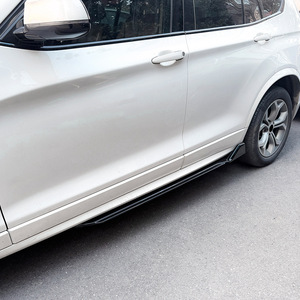 สเกิร์ตข้าง BMW X3 X4 F25 F26 M Sport ลายคาร์บอนไฟเบอร์ วัสดุ ABS สีดำ ชุดแต่ง Warrior สำหรับตกแต่งรถยนต์ - Product Image 3