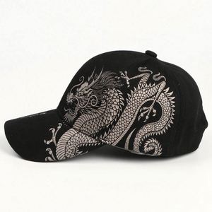 Spring and Summer <b>Men</b> and Women Chinese Style Dragon Pattern Outdoor Fashionable Hip-hop 6 Panel Printed <b>Baseball</b> <b>Caps</b> - Product Image 3