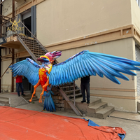 Mascotte gonflable élégante Phénix, oiseau divin, pour la décoration de festivals de musique, spectacle théâtral, accessoire gonflable d'oiseaux anciens