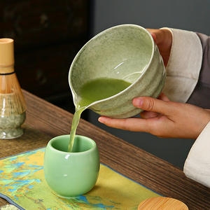 Tazón de té <span class=keywords><strong>Matcha</strong></span> de cerámica tradicional, taza de té verde hecha a mano duradera para preparación de <span class=keywords><strong>Matcha</strong></span> japonés, suministros de cocina - Product Image 2